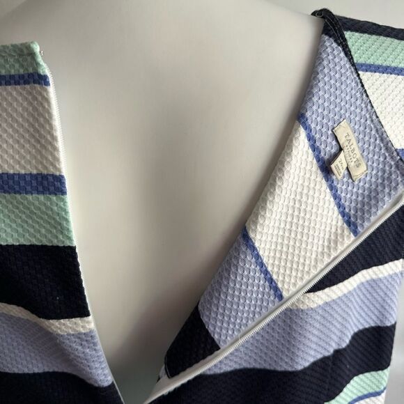 Blue Striped Dress, Talbots, Size 24 - Picture 5 of 8